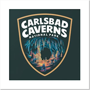 Carlsbad Caverns National Park Cave Emblem Posters and Art